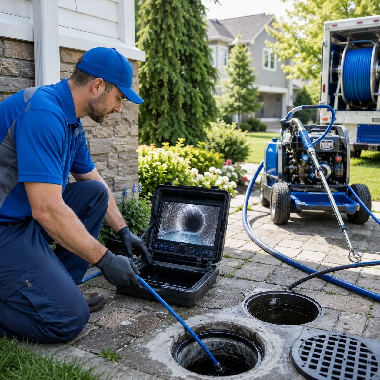 Outdoor drain cleaning professionals serving Oakwood, GA
