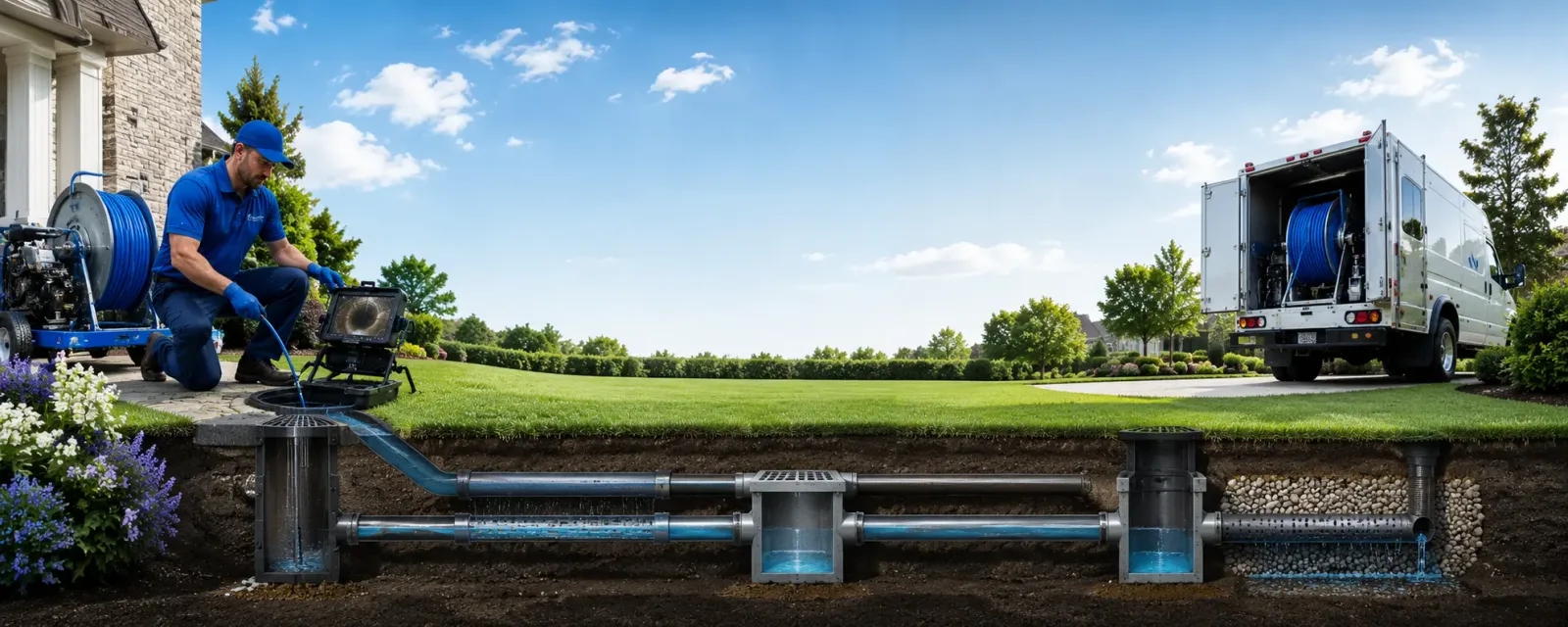 Outdoor drain cleaning information for Oakwood, GA